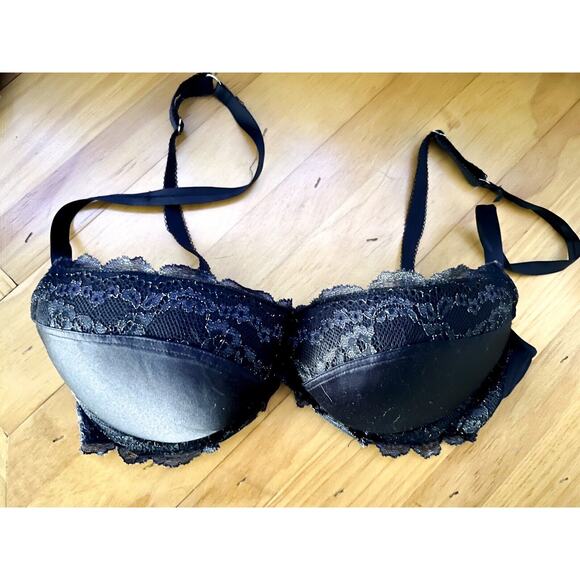 Aerie Navy And Gold Lace Bra 36 B - Picture 1 of 2